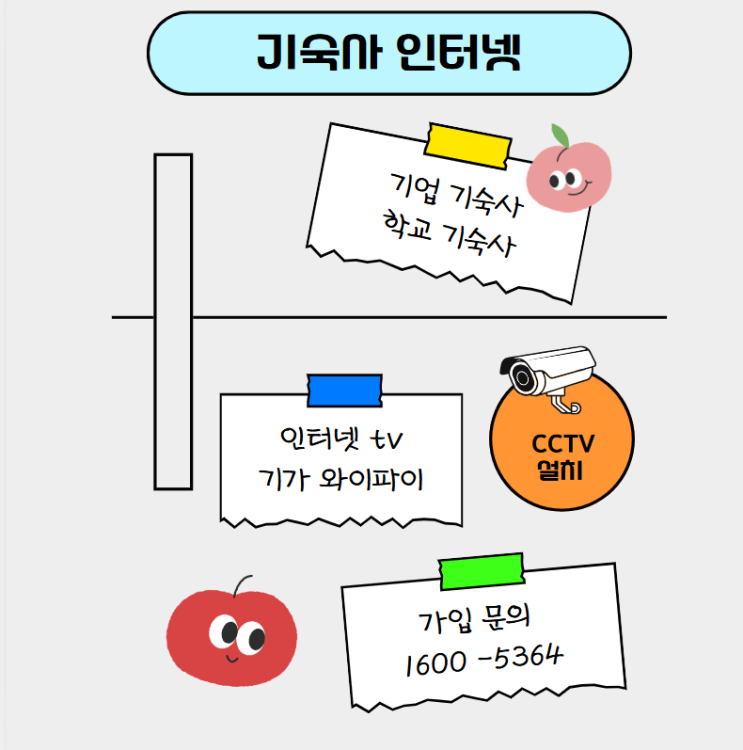기숙사 전체 건물 인터넷 다회선 가입 방법 꿀팁