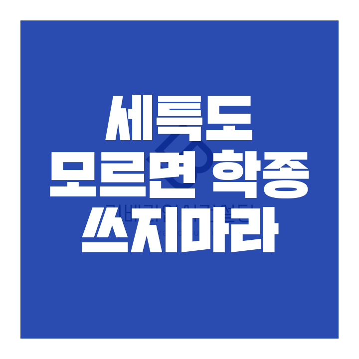  세특 쓰는 법도 모르면서 학종 준비? 차라리 포기하는 게 낫다!