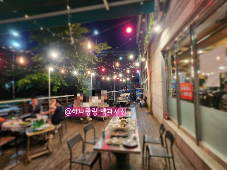  [경기 안양] 캠핑 느낌 야외테라스와 대형 좌석, 놀이방이 있는 안양맛집 백화원 정육식당