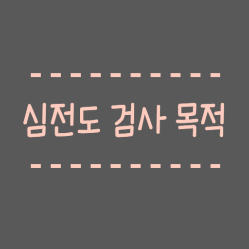  심전도 검사 목적 가성비 좋은 이검사 왜 해야할가요?