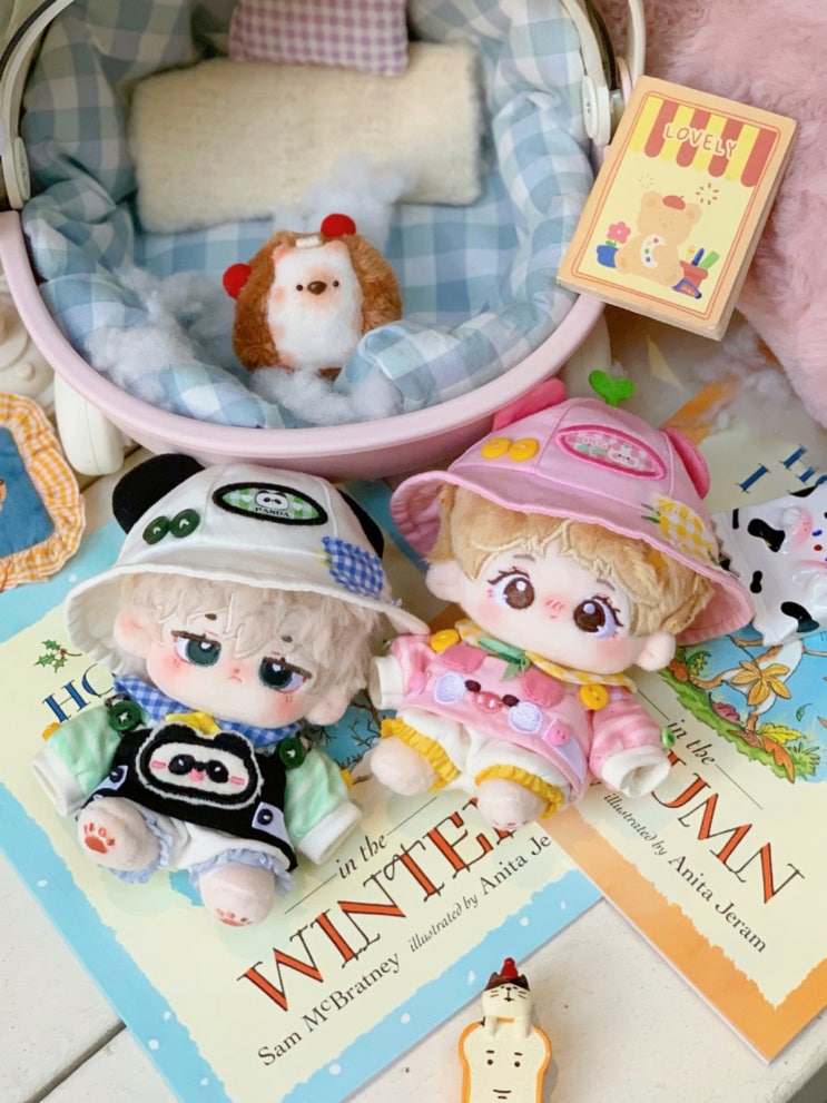  10cm 돼지와 판다  세트 인형옷 아이돌인형옷