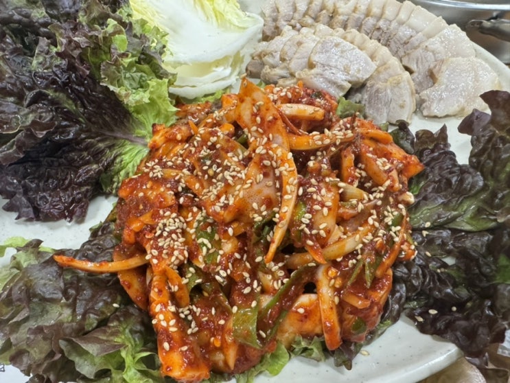  시흥 오징어보쌈맛집 천하장사냉면굴전문 (내돈내산)