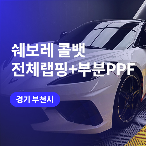  콜뱃의 변신! 인천, 부천 랩핑 고광택 필름 유광화이트+생활보호 PPF