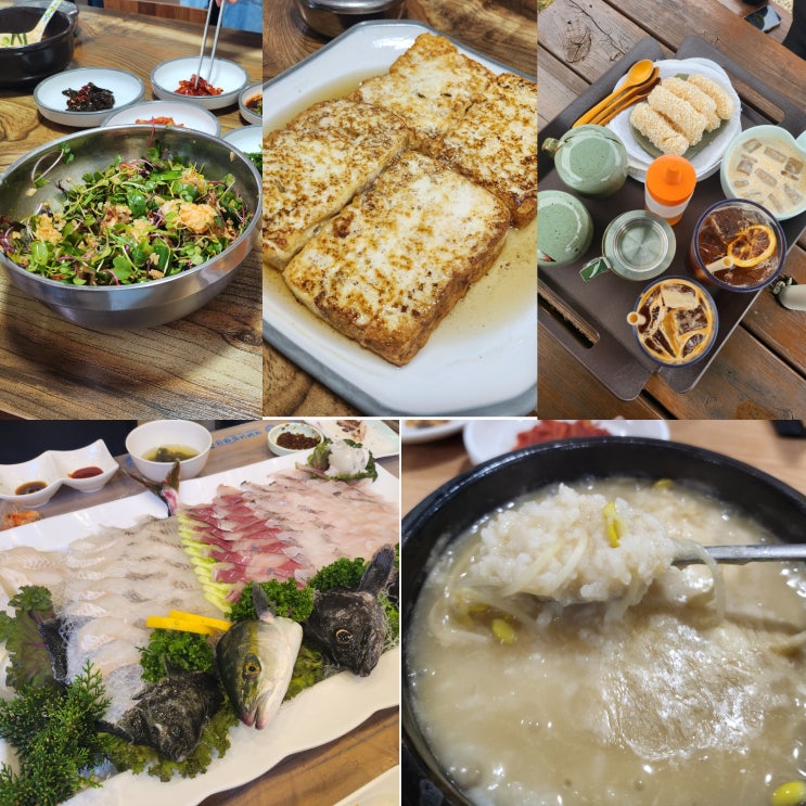  양양 가족여행 맛집추천! 감나무식당, 다래횟집, 옛뜰, 쏠비치 양양 스위트