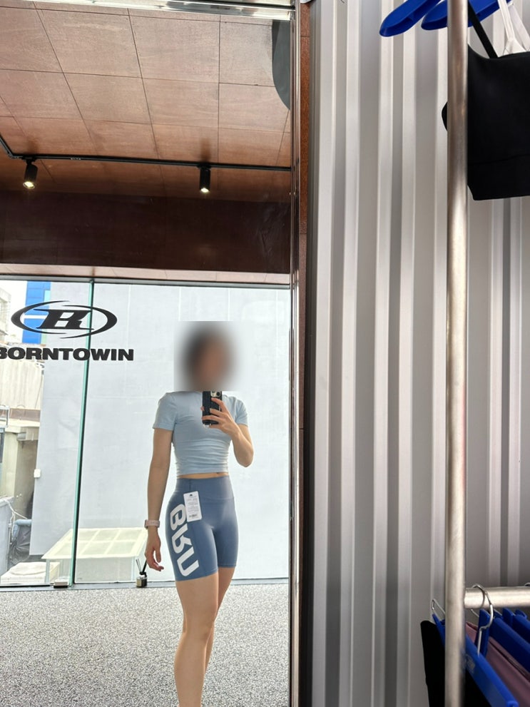  젝시믹스만 입다가 방문한 본투윈 매장 짐웨어 도산공원 내돈내산 사이즈 착용감 후기