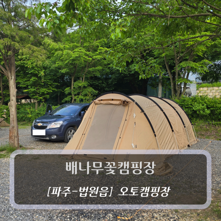 [파주-법원읍, 오토캠핑장] 배나무꽃캠핑장 - 경기도캠핑장