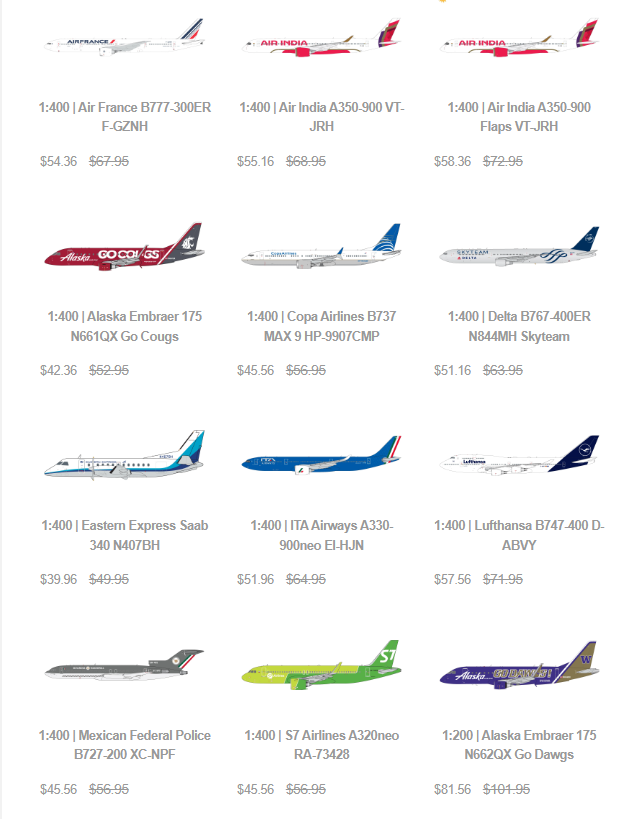  1:200 1:400 jc wings/gemini jets/inflight/phoenix 프리오더 1:200 대한항공 777F HL8077 프리오더