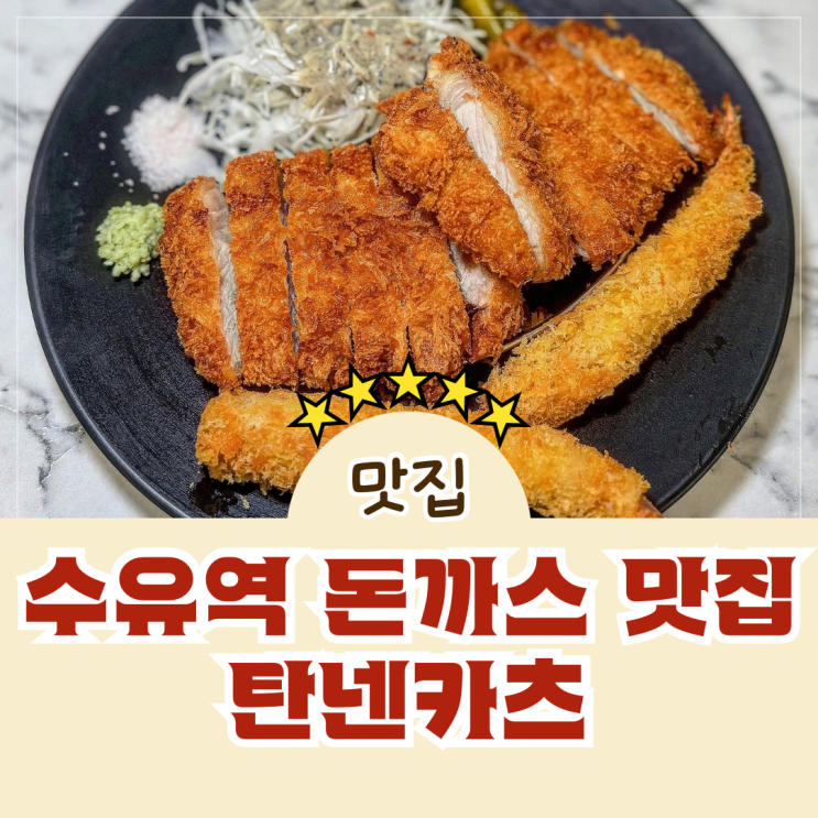  수유역 우이천 돈까스 파스타 가성비 맛집 탄넨카츠