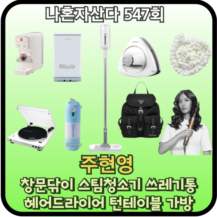 나혼자산다 <b>주현영</b> 창문청소 창문닦이 자석 유리창 스팀... 