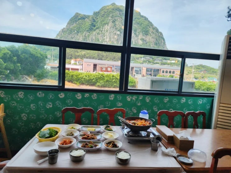  제주도 산방산 맛집 용머리해안 맛집 미도식당 단체식당 갈치조림 맛있다