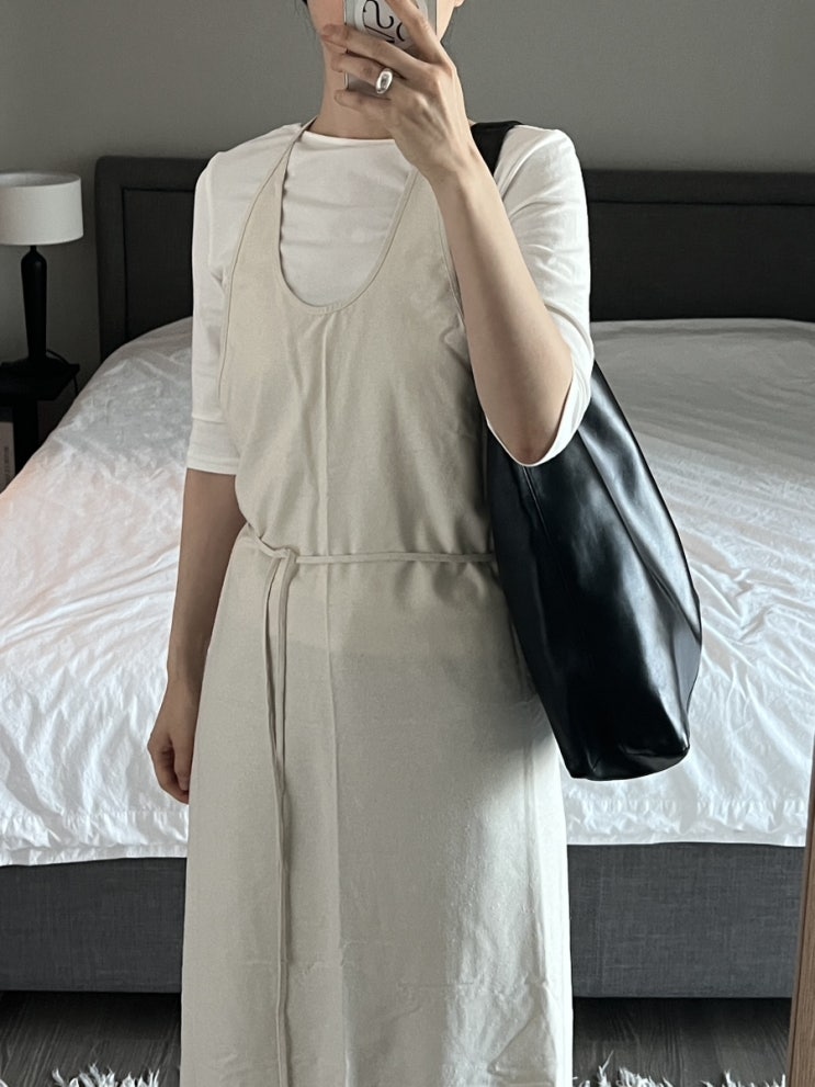  BASERANGE 베이스레인지 에이프런 드레스 후기(apron dress - off white, 사이즈 팁)