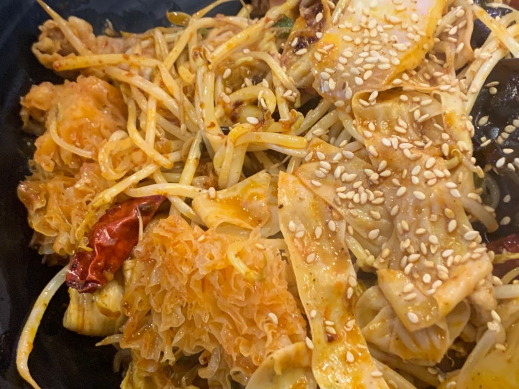  꿔바로우가 바삭 쫀득한 부천역 마라샹궈 맛집 [사오환슝마라탕]