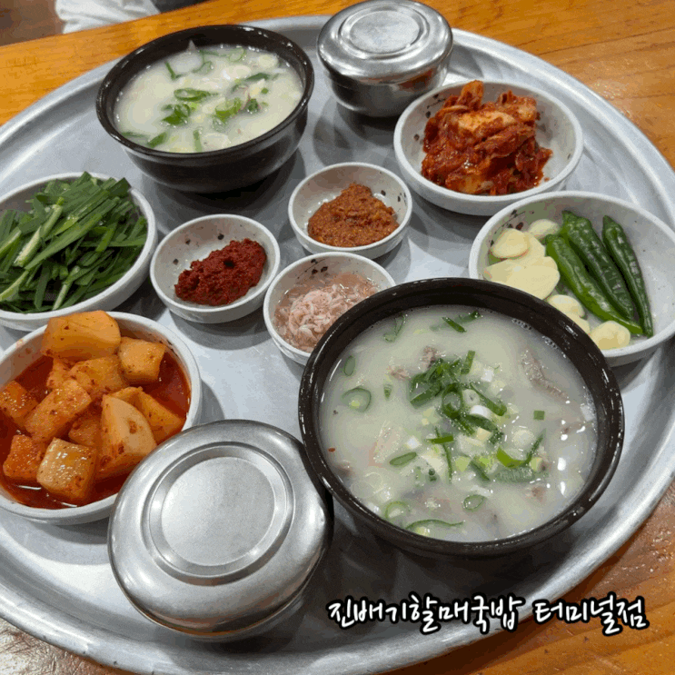  동대구역 국밥 맛집 진배기할매국밥 터미널점 기차 타기 전 돼지국밥 든든한 한끼