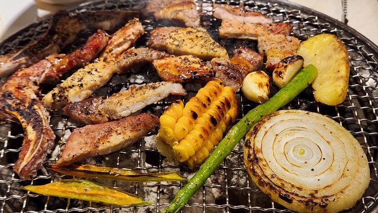  자양역 맛집 / 명륜진사갈비 / 후려페퍼스테이크 고기 맛집