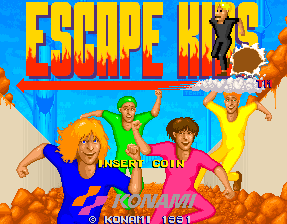  오락실 게임 기판 코나미 이스케이프키즈 Konami Escape Kids