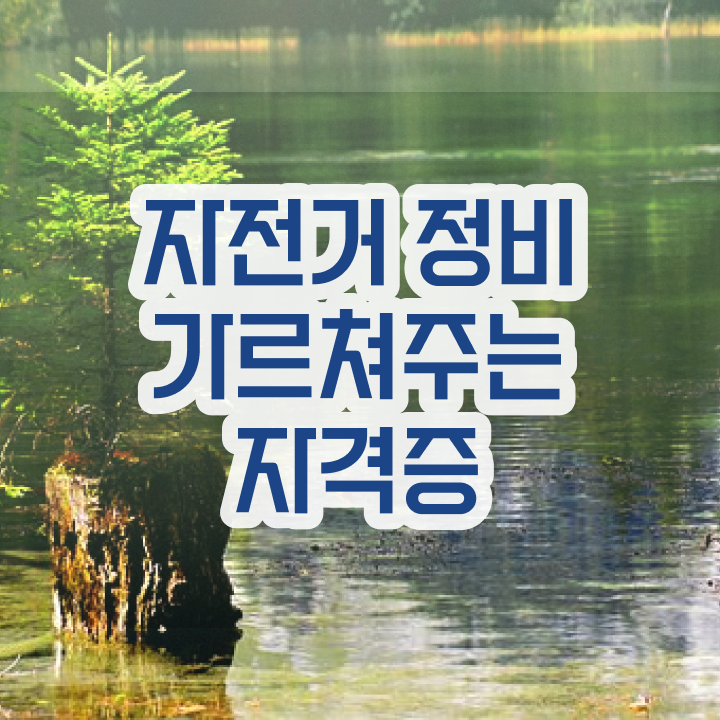  자전거메카닉 , 자전거정비지도사 자격증 합격한 비법 알아보기