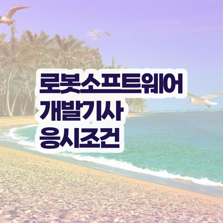  로봇소프트웨어개발기사 자격요건 집에서 온라인으로 간편하게 성공한 방법