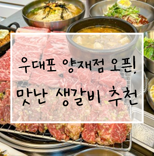  양재역 고기집 추천, 우대포 양재점 방문 후기
