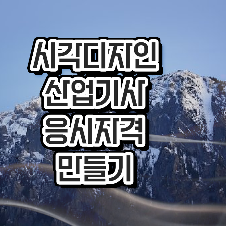  시각디자인산업기사 취득자격 인강으로 단기간에 완료한 방법