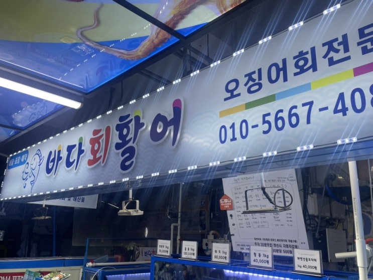  삼척, 바다회활어(삼척중앙시장)