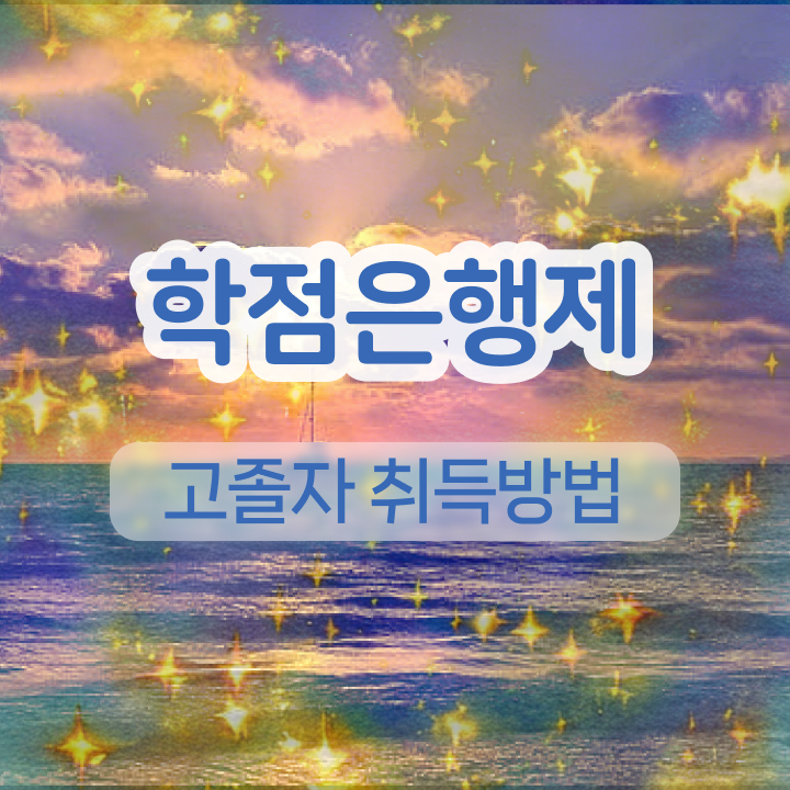  학점은행제 학위증 정보 모두 드려요
