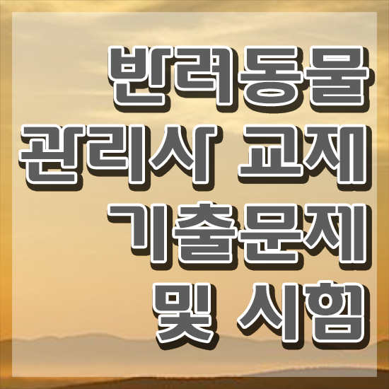  반려동물학과 대학 , 반려동물관리사 자격증 취득한 방법 알려드려요
