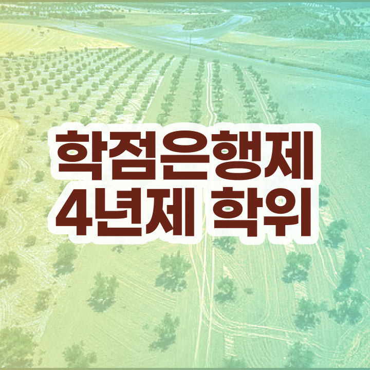  학점은행제 전공과목 정보 가득