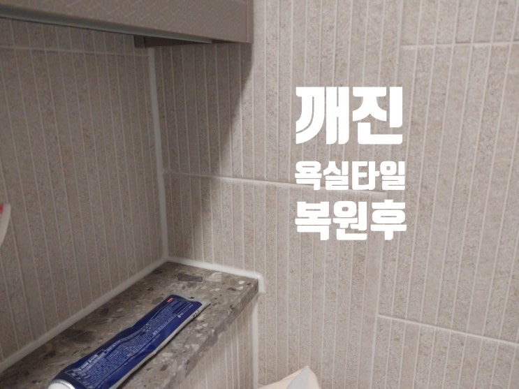  금간 화장실 벽 복원 / 깨진 욕실 타일 보수