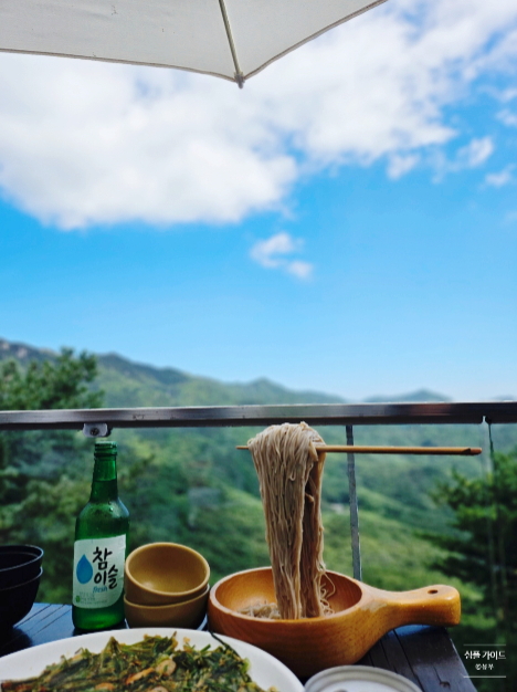  팔공산 맛집 솔마루 플라잉냉메밀 후기