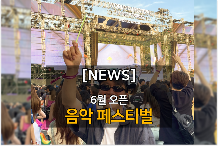  안가면 손해보는 6월 뮤직 페스티벌 리스트! 서재페부터 월디페까지