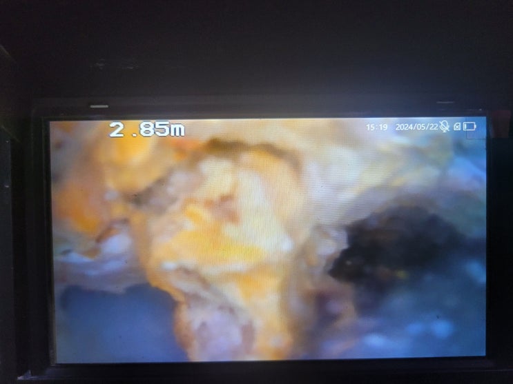  수시로 역류하는 베란다 배수구 세탁실 역류 배관 카메라 원인 분석 뚫기
