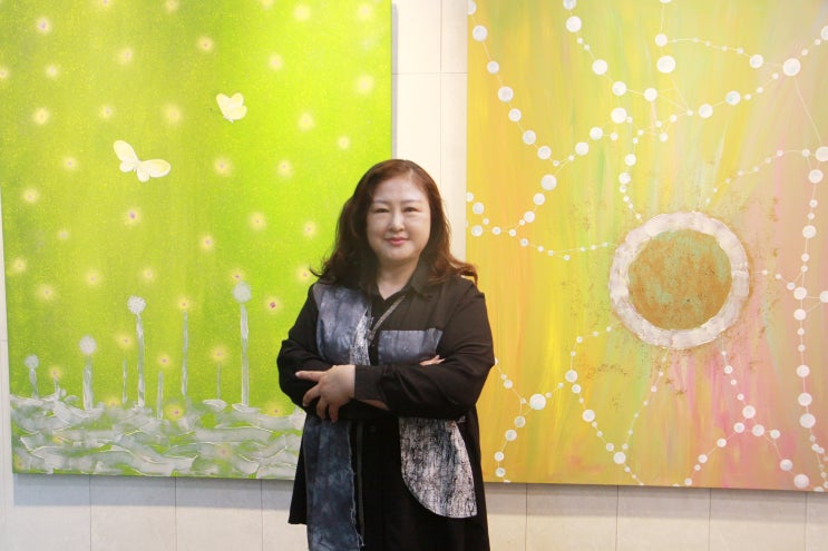  ‘계절의 시작점’으로 강남의 봄을 물들인 화가, 세온 김보선 작가