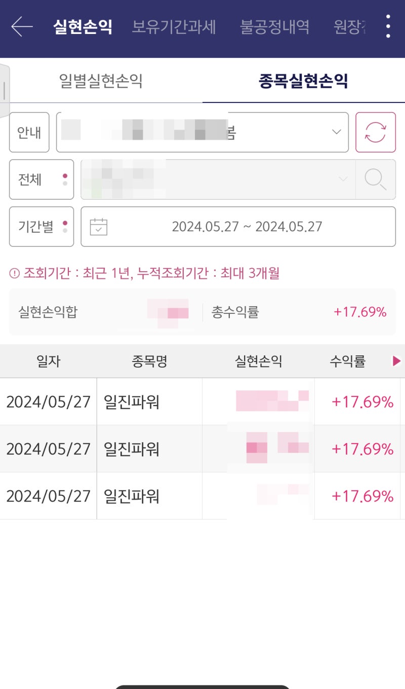수익 실현 인증 - 일진파워 (세번째) : 네이버 블로그