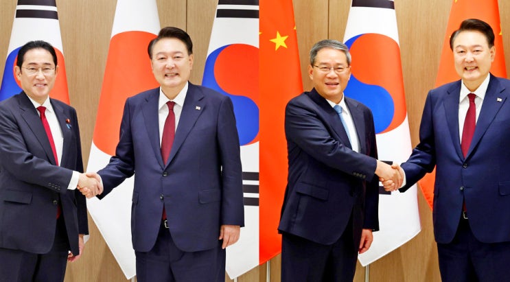 윤석열 <b>대통령</b>, 오늘 기시다·리창 등과 <b>한일중</b> <b>정상회의</b>