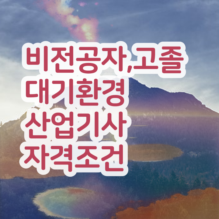  대기환경산업기사 필기 독학 대기환경산업기사 시험자격 인강만 듣고 15주 동안 완료한 방법