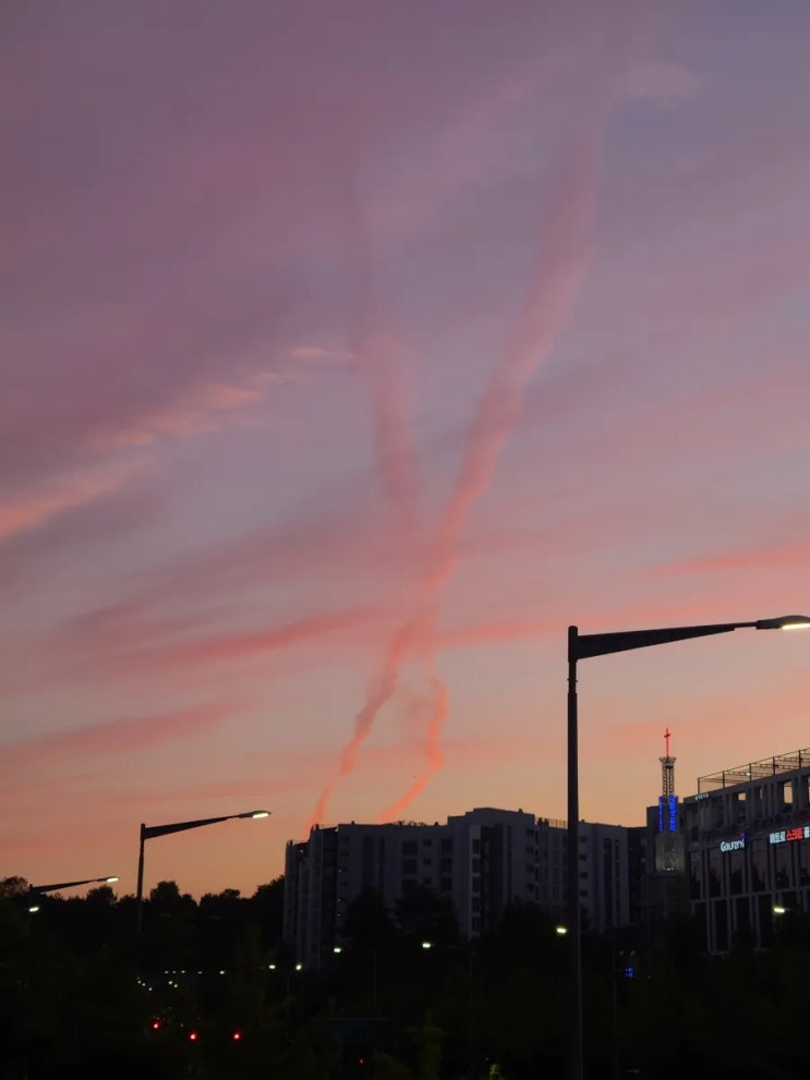  오늘 저녁노을  2024년5월27일