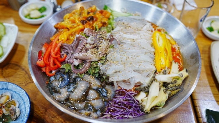  영종도 물회 맛집 클럽72cc 라운딩 후 먹은 인생 물회의 잊혀지지 않는 맛(@흑산도회식당)