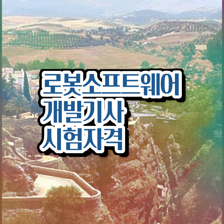  로봇소프트웨어개발기사 시험자격 온라인으로 반 년만에 준비한 노하우