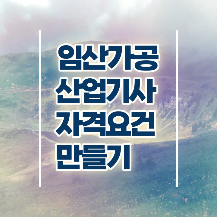  임산가공산업기사 자격요건 인강만 듣고 쉽고 빠르게 성공한 노하우