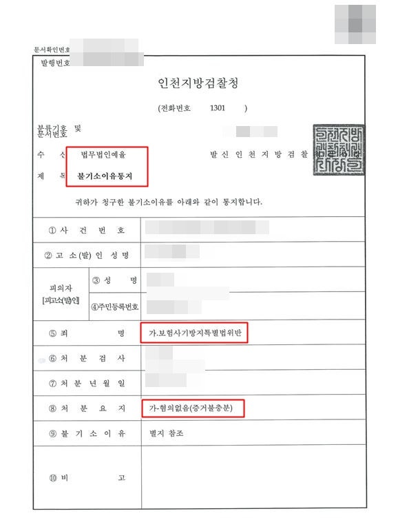 인천보험사기변호사 조사부터 확실한 대처를
