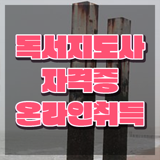  독서지도사 자격증 취득방법 , 독서지도사 자격증 준비한 방법 요점정리