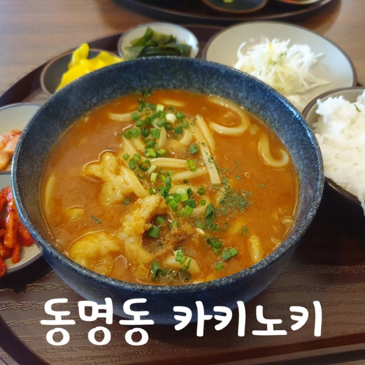  동명동 신상 맛집 카키노키 ㅣ 내돈내산 대창카레우동 숯불부타동 브레이크타임 없는 식당