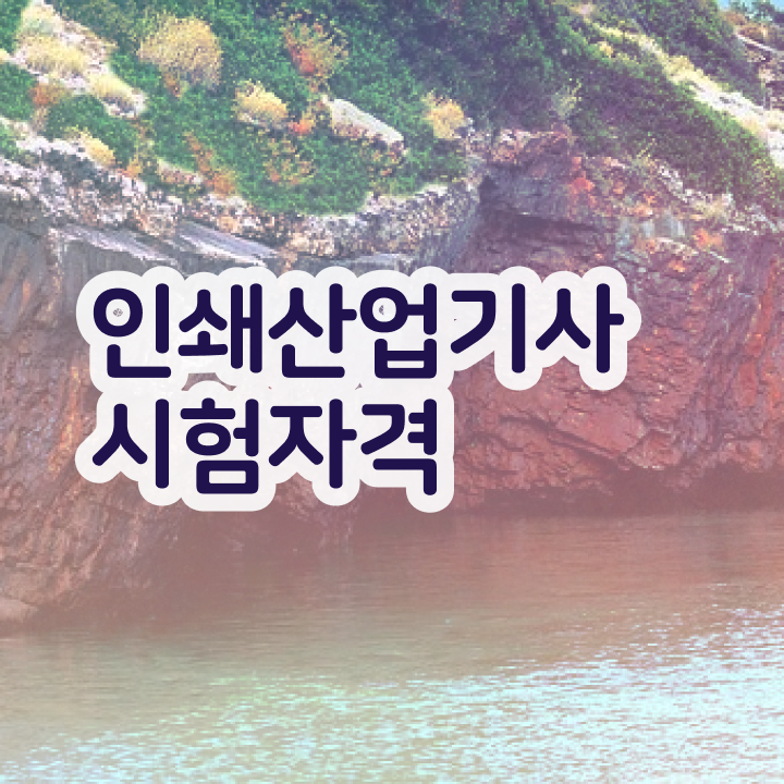  인쇄산업기사 시험응시조건 인강만 듣고 4달만에 준비한 노하우