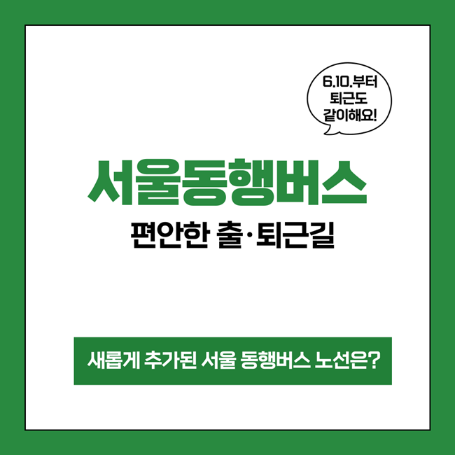  서울동행버스 노선 및 정보