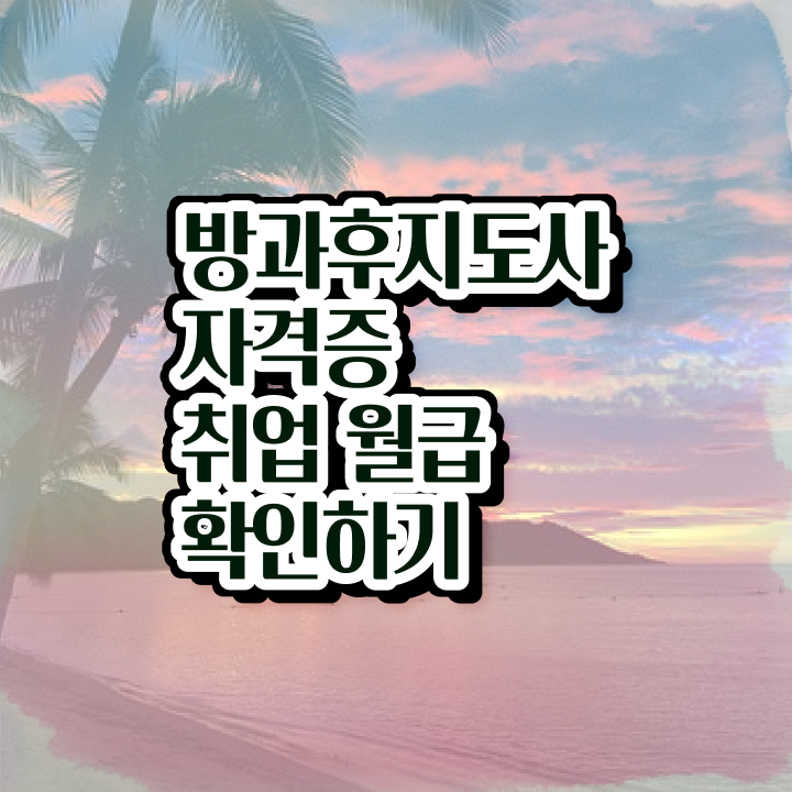  방과후 돌봄지도사 , 응시자격 없이 방과후지도사자격증 공부한 방법