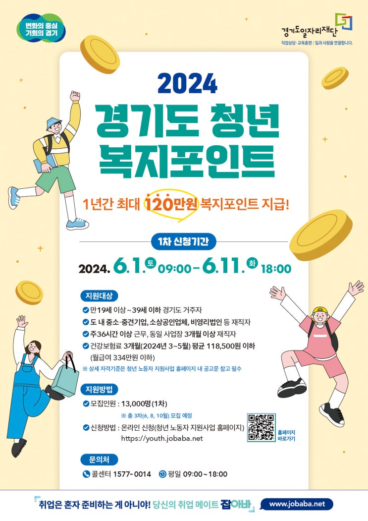  경기도 「청년 복지포인트」 1차 모집 공고