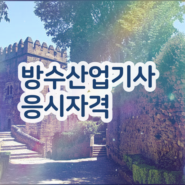  방수산업기사 응시조건 인강으로 5개월 만에 끝낸 노하우