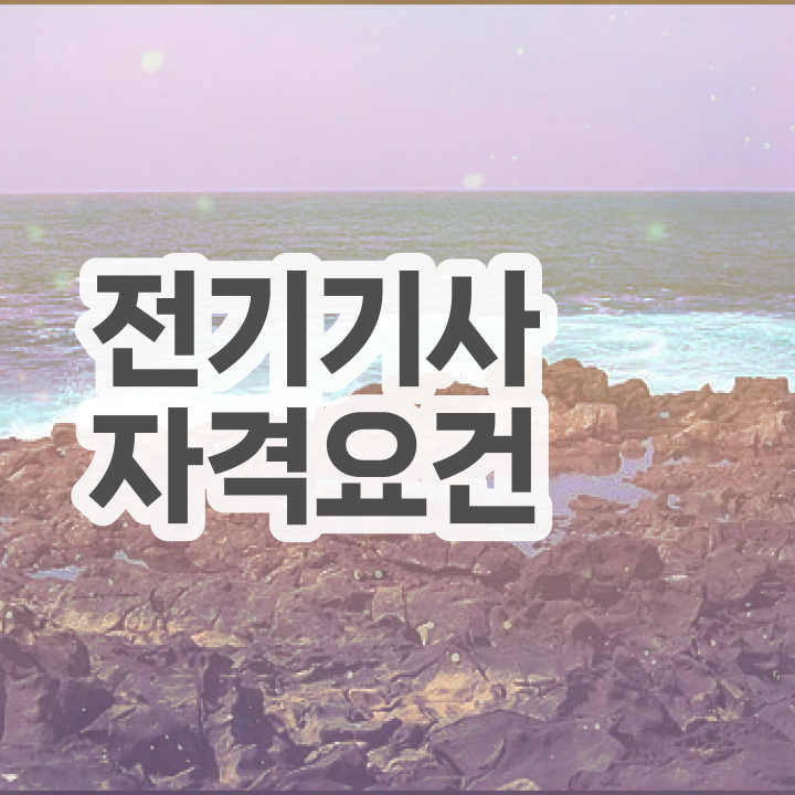  전기기사 합격률 전기기사 시험응시조건 집에서 온라인으로 4개월 만에 준비한 노하우