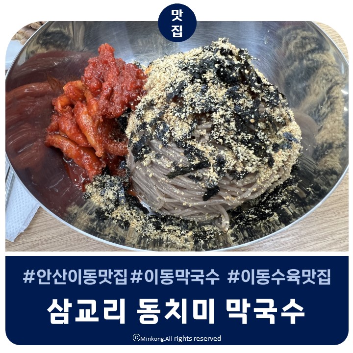  안산동치미막국수맛집 삼교리동치미막국수 안산이동먹자골목