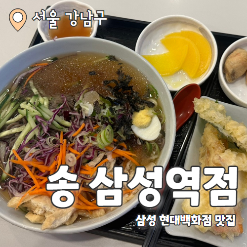  송 : 삼성역 현대백화점 고급진 웨이팅맛집 내돈내산 후기